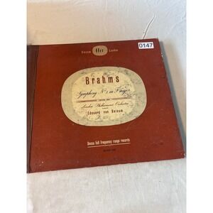 Decca Brahms Symphony No 3 London Philharmonic 78 RPM Record Set AK1448-52 Fair